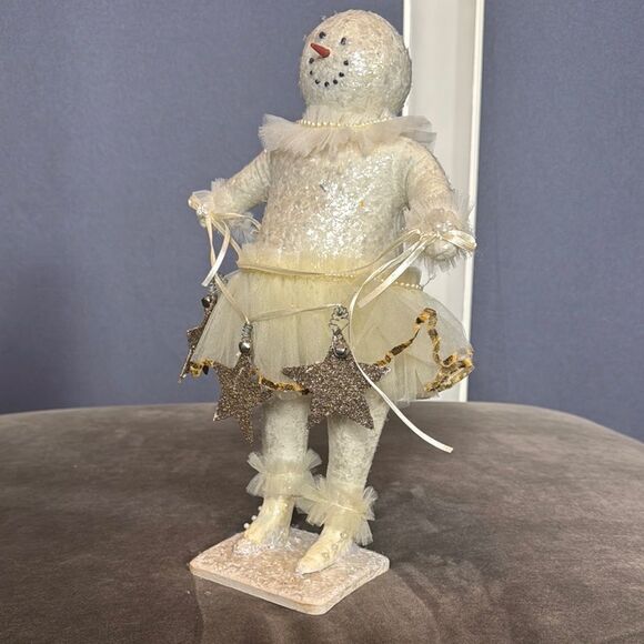 Bethany Lowe RARE Snowman Snow Woman Christmas Vintage Decoration Stars - Picture 2 of 13